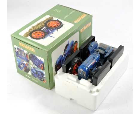 Universal Hobbies 1/16 farm issue comprising County Super 4 Tractor. Significant display wear inc dust, no obvious sign of ot