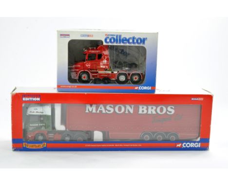 Corgi Diecast Model Truck issue comprising no. CC12829 Scania T George Best Tribute, with mirrors and cert, displayed but sti