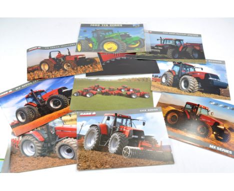 Tractor and Machinery Literature comprising sales brochures and leaflets from Same, John Deere (US) and Case IH, plus some ot