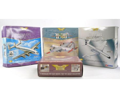 Corgi Diecast Aircraft comprising No. AA35812 Canadair Sabre F4, AA31403 DH Comet BOAC, AA31307 Lockheed C-130E Hercules and 