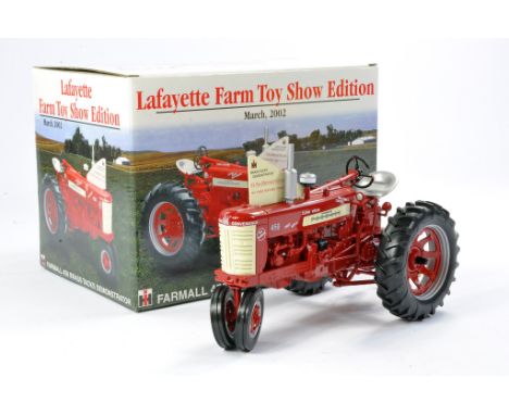 Spec Cast 1/16 Farm Issue comprising Farmall 450 Brass Tacks Demonstrator Tractor. Lafayette 2002 Show. Has been displayed, d