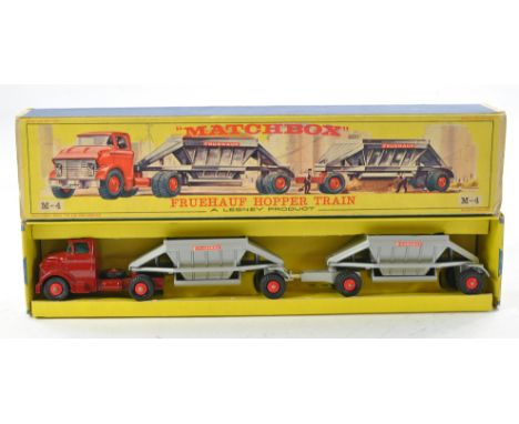 Matchbox Major Pack No. M4 Freuhauf Hopper Train. Generally good to very good with a few minor marks throughout in good box. 