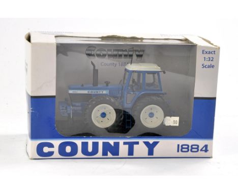Universal Hobbies 1/32 farm issue comprising County 1884 Tractor. Excellent, not removed from box but box has notable storage