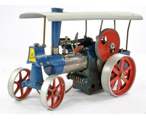 Wilesco Live Steam Powered 'Old Smokey' Tractor with burner. Signs of use but generally well kept, connectors to tank need re
