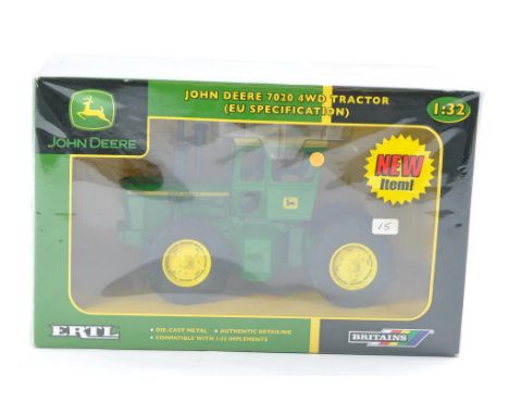 Britains Farm 1/32 issue comprising John Deere 7020 EU Tractor. Excellent, secure in box and not previously removed from pack