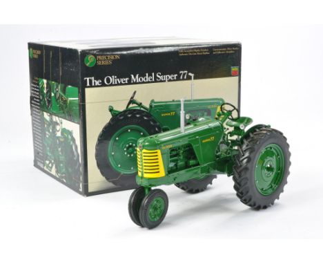 Ertl 1/16 Farm Issue comprising Oliver Super 77 Tractor. Precision Series. Has been displayed but appears excellent with orig
