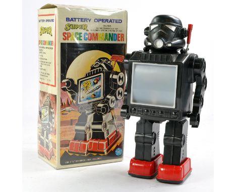 Hong Kong Issue Space Commander Robot. Minor signs of wear, in good working order with excellent original box. 