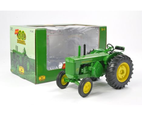Ertl 1/16 Farm Issue comprising John Deere Model 80 Diesel Tractor. Has been displayed but appears excellent, inc front weigh