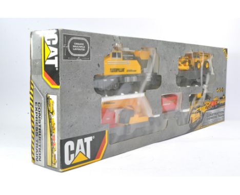 CAT Construction Express Model Railway Train Set. Looks to be unused, box a little grubby. 