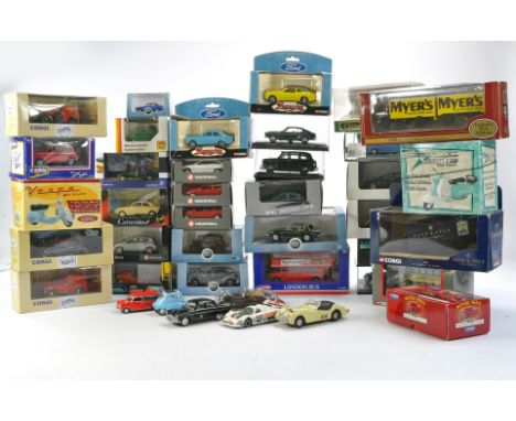Corgi / Oxford / Solido 1/76 and 1/43 diecast issues comprising large collection (approx. 40) of classic car issues, mostly a