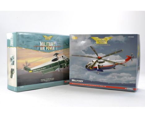 Corgi Diecast Aircraft comprising No. AA33403 Sikorsky Sea King Presidential Flight plus AA33412 Sikorsky Sea King Empire Res