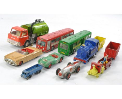 Assorted older diecast comprising Dinky, Corgi and Budgie issues as shown. Most with signs of wear. Generally fair to very go