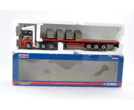 Corgi Diecast Model Truck issue comprising No. CC13807 Mercedes Flatbed with Load in livery of Maurice Hill. No Certificate o