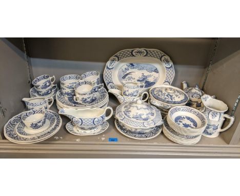 A Furnivals Old Chelsea pattern part dinner and tea service Location: 8.5 