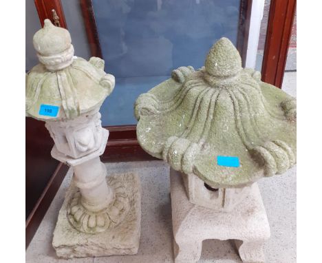 A pagoda style concrete ornament together with an Isidora (Japanese ornamental stone lantern)Location: G 