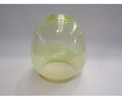 A vaseline coloured oil lamp shade 