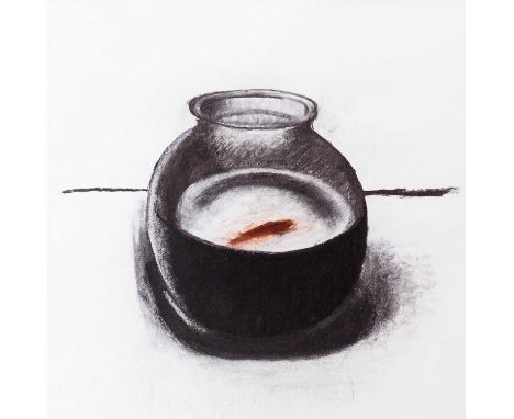 Barrie COOK (1929-2020) Fish Bowl, 1988 Oil stick on paper, signed to verso, 40 x 40cm, framed 56 x 58cm