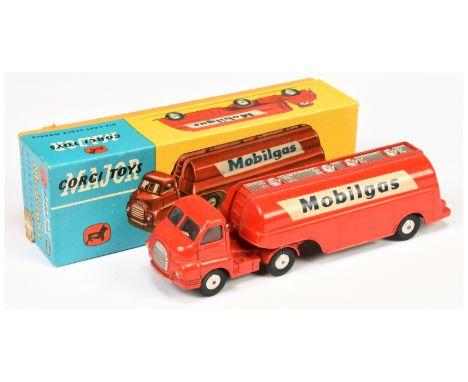 Corgi Toys Major 1110 Bedford Type S Tanker "Mobilgas" - red cab and tanker with silver trim including gantry and filler caps