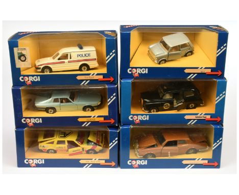 Corgi Toys Group of 6 to include C330 Mini, 426 Rover Racing Car "Glacier", C279 Rolls Royce Corniche plus others - condition