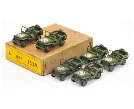 DINKY 153A « WILLY'S US ARMY JEEP ». ARMÉE/MILITAIRE. VINTAGE