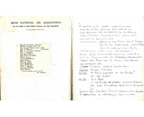 Original Minutes Signed by Maud Gonne

Irish National Aid: The Minute Book of the National Committee of the Irish National Ai