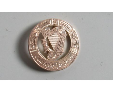 Leinster Final Medal [1939]

Medal: G.A.A. [1939] An attractive circular and pierced Celtic design 9ct gold Medal, the obvers