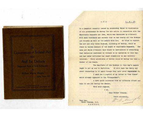 The Government of Ireland Act, 1914

Murphy (Wm. Martin) The Government of Ireland Act 1914 and its Defeats. Suggested Basis 