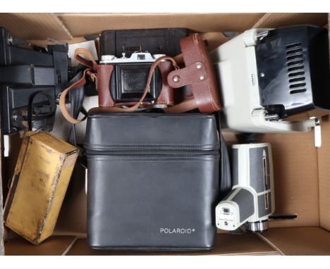 Various Cameras, comprising a Butcher's Pocket Watch Carbine folding camera, a Welta Welti Ic folding 35mm camera with ERC, a