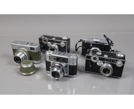 A Group of Various 35mm Cameras, a Ferrania Ibis 34, G, a Braun Paxette, G, a Werra 1a, in makers box, with manual, G, an Arg