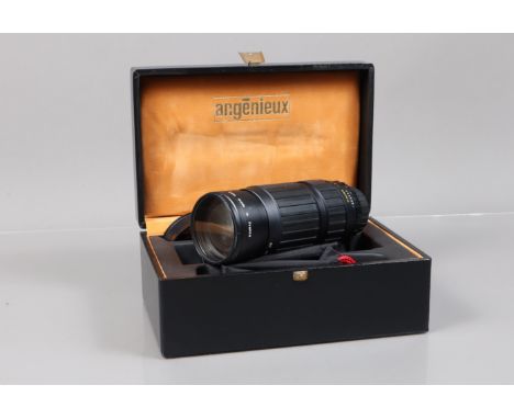 An Angenieux Zoom 70-210mm f/3.5 Lens, serial no 1494593, barrel G-VG, for Pentax K mount, elements G, slight dust, faint haz