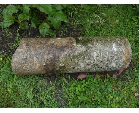 An antique granite Roller, 39in wide x 12½in diameter (99cm x 32cm). Note; This lot can be Viewed at and must be Collected fr