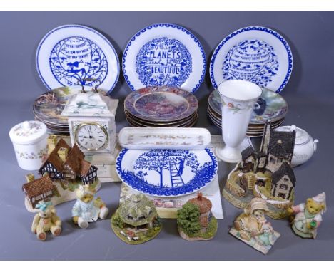 DAVID WINTER MODELS, Wedgwood Mirabelle, Bradex plates, Aynsley mantel clock ETC