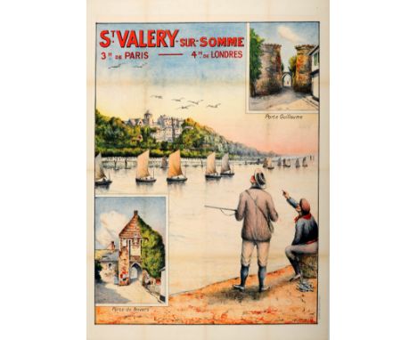 Original vintage travel advertising poster published by the Chemin de Fer du Nord / French Northern Railway to promote the no