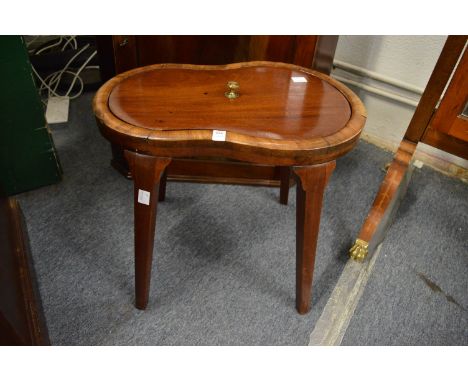 Mahogany occasional table (formerly a commode).