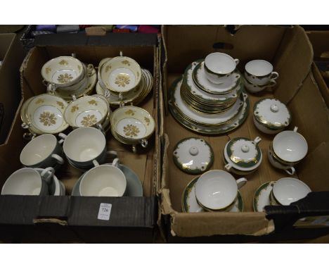Various part services to include a quantity of Royal Worcester Connaught tea and dinnerware.