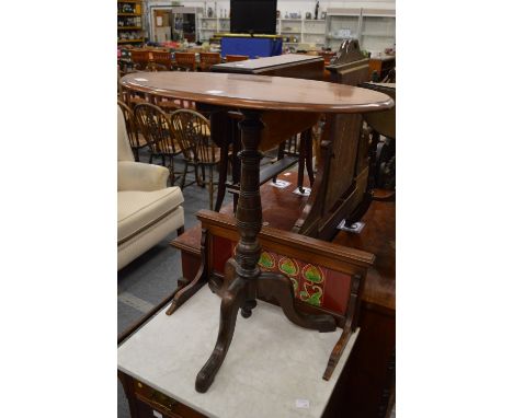 Mahogany tripod table.