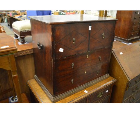 Georgian mahogany commode.