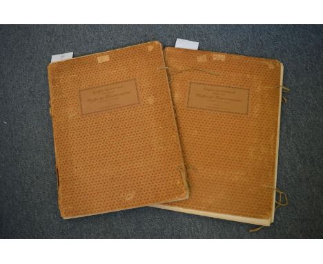 Two cloth bound plate books depicting portrait miniatures.