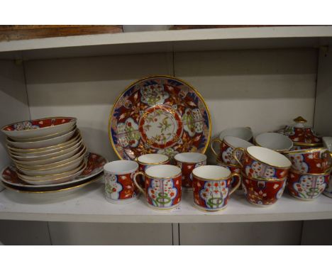 Part tea and coffee service decorated in the Chinese style.