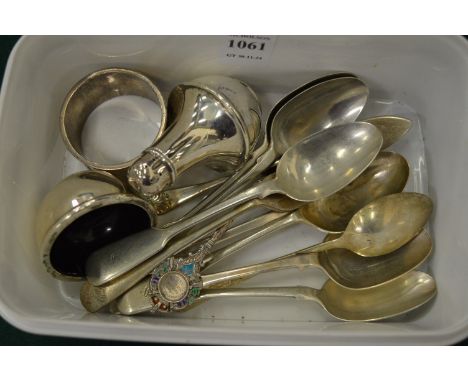 Silver flatware etc.