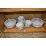 A small quantity of Royal Albert Val D'or dinnerware.
