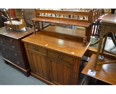 A Victorian walnut chiffonier.