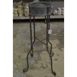 Decorative brass stand.