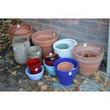 A quantity of garden pots.