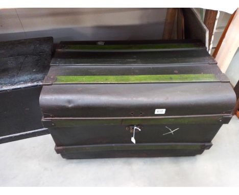 An old tin trunk, COLLECT ONLY.