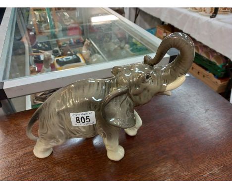 A vintage 'Germany' pottery elephant.