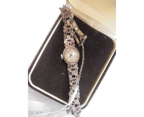 A vintage sterling silver ladies cocktail watch.