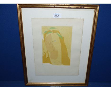 An original Lithograph by Andre Beaudin 'Le Vue De Deconurait' published in Sylvie, Paris 1960, approx. 46cm x 38cm.