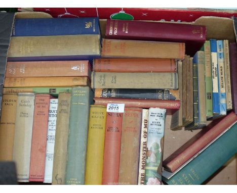 A box of Books by Owen Rutter 1889 - 1944 Historian, Novelist Travel Writer (some first editions) to include the The Song of 