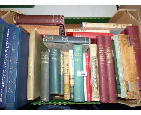 A quantity of books to include The Lessons of My Farm by R. Scott-Burn, Royal Societies Club St. James Street, etc.